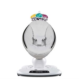 4moms mamaRoo 4 Classic Multi-Motion- Baby Swing in Grey